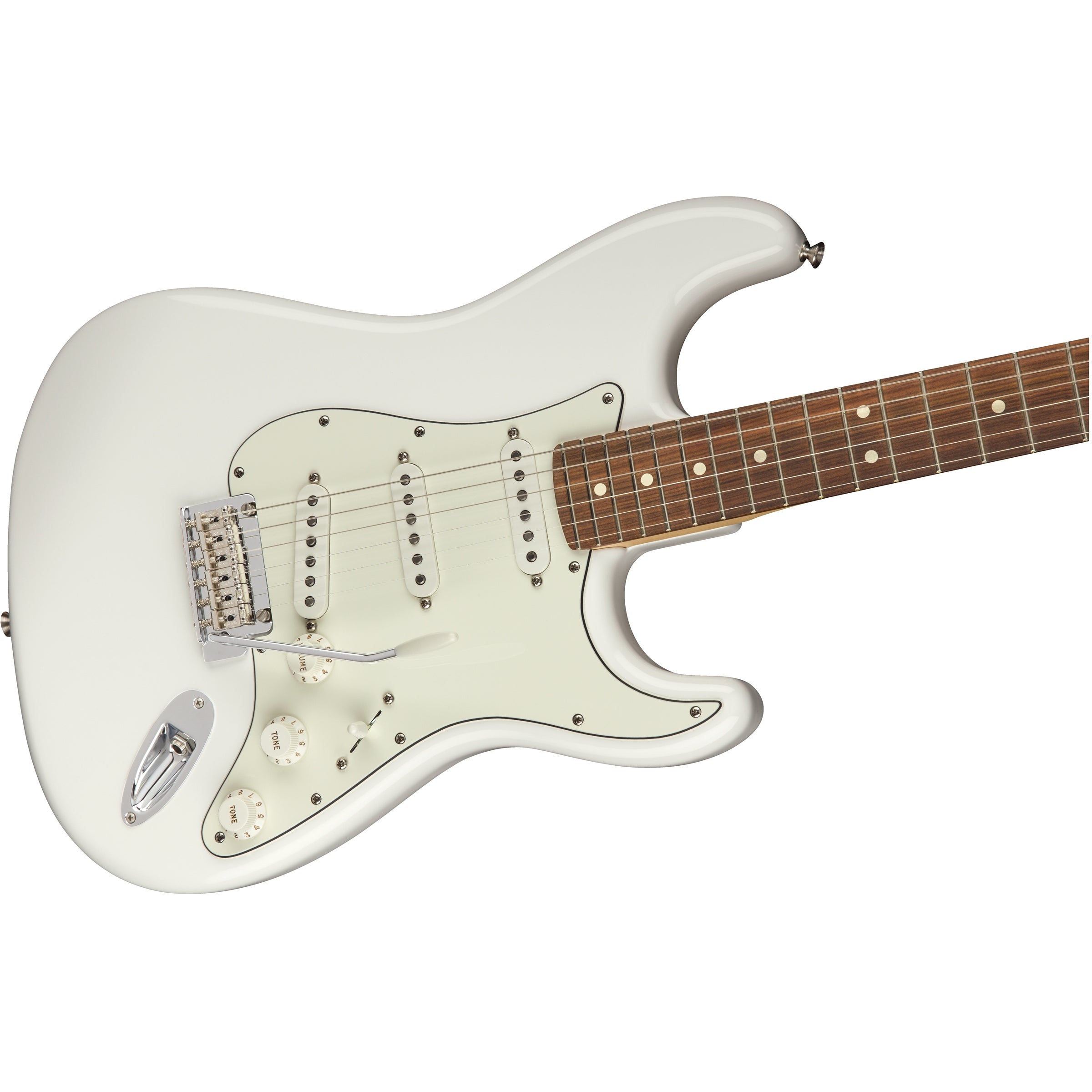 Fender 0144503515 Player Series Stratocaster SSS Electric Guitar - Polar White with Pau Ferro Fingerboard