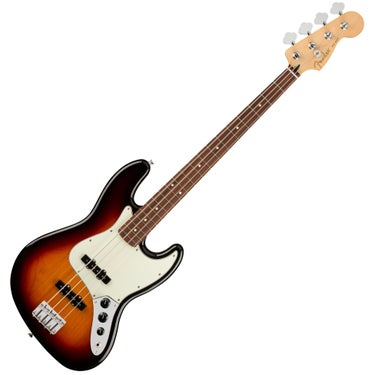 Fender 0149903500 Player Series Jazz Bass Guitar - 3 Colour Sunburst with Pau Ferro Fingerboard
