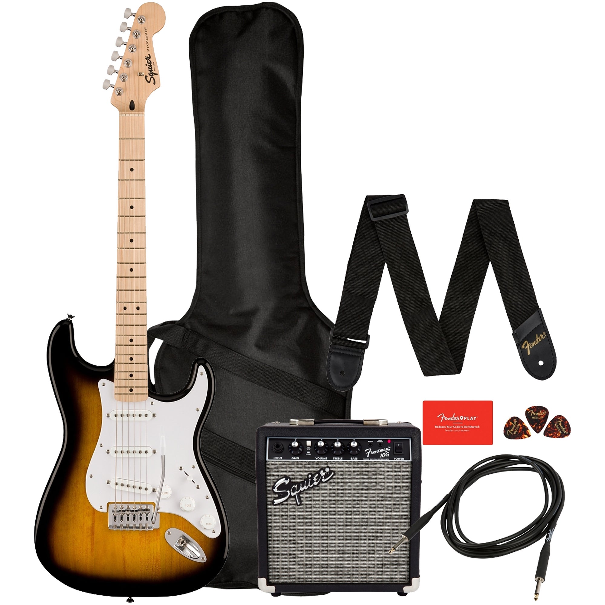 Fender 0371720303 Squier Sonic Series Stratocaster Pack - 2-color