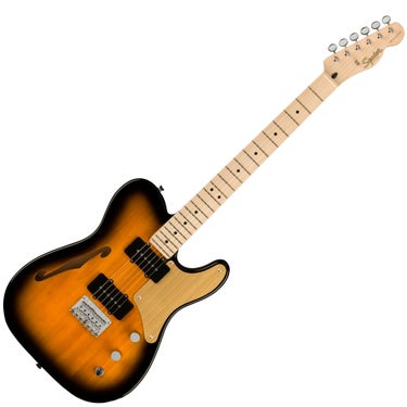 Fender 0377020503 Squier Paranormal Cabronita Telecaster Thinline - 2-Color Sunburst with Gold Anodized Pickguard