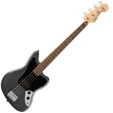 Fender 0378501569 Squier Affinity Series Jaguar Bass - Charcoal Frost Metallic with Indian Laurel Fingerboard