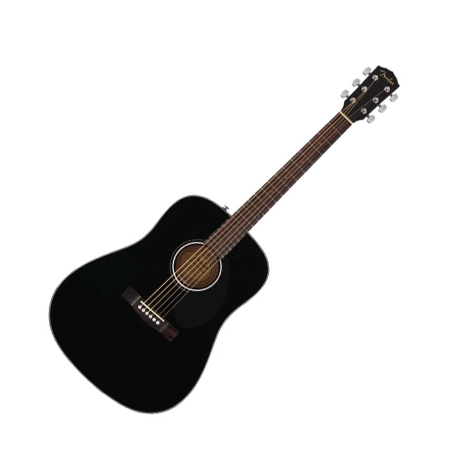 Fender 0970110006 CD-60S Dreadnought Acoustic Guitar, 20 Frets, 'Easy-to-Play' Shape Neck, Rosewood Fingerboard, Gloss, Black