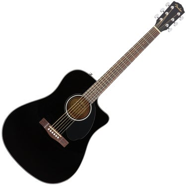 Fender 0970113006 CD-60SCE Dreadnought Cutaway Acoustic Electric Guitar - Black