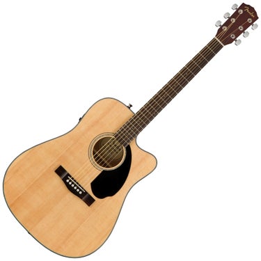 Fender 0970113021 CD-60SCE Dreadnought Cutaway Acoustic Electric Guitar - Natural