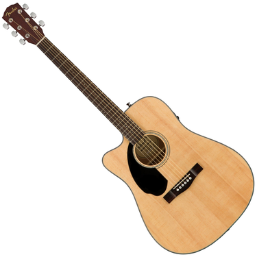 Fender 0970113021 CD-60SCE Left Handed Dreadnought Cutaway Acoustic Electric Guitar - Natural