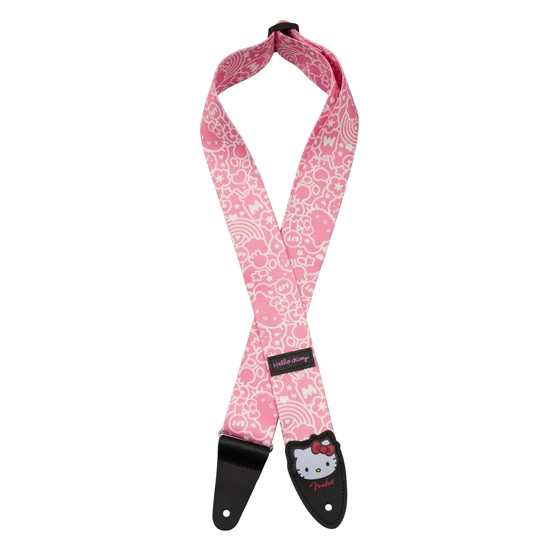 Fender x Hello Kitty Poly Guitar Strap - Pink, 0990637256