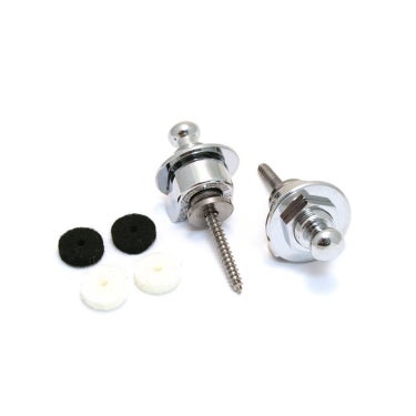 Fender 0990690000 Elite Strap Locks & Buttons - Set of 2 (Chrome)