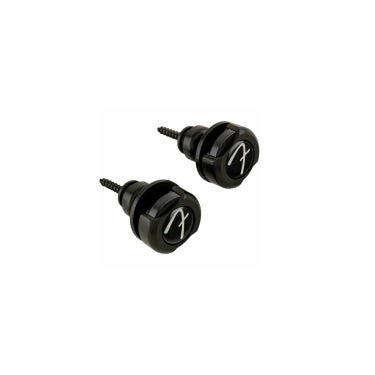 Fender 0990818606 Infinity Strap Locks - Black, Pack of 2