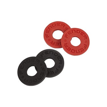 Fender 0990819000 Strap Blocks - Set of 4 (2 Black, 2 Red)