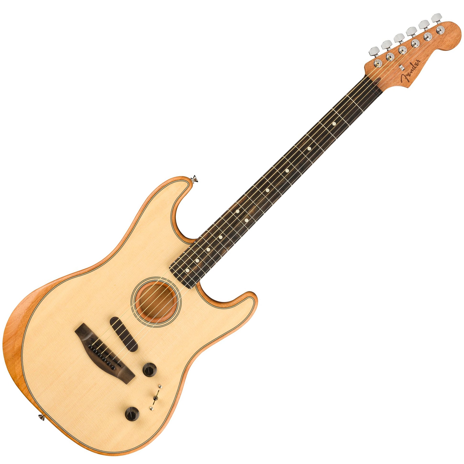 Fender 0972023221 American Acoustasonic Stratocaster Acoustic-Electric Guitar - Natural