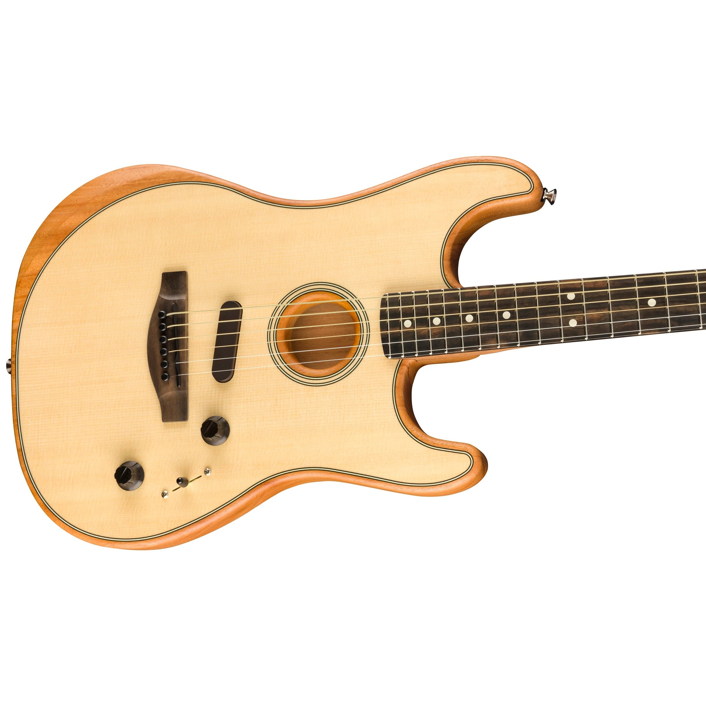 Fender 0972023221 American Acoustasonic Stratocaster Acoustic-Electric Guitar - Natural