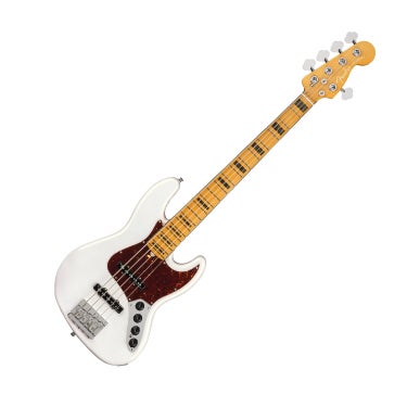 Fender American Ultra 5 String Electric Jazz Bass Guitar V, Arctic Pearl 0199032781