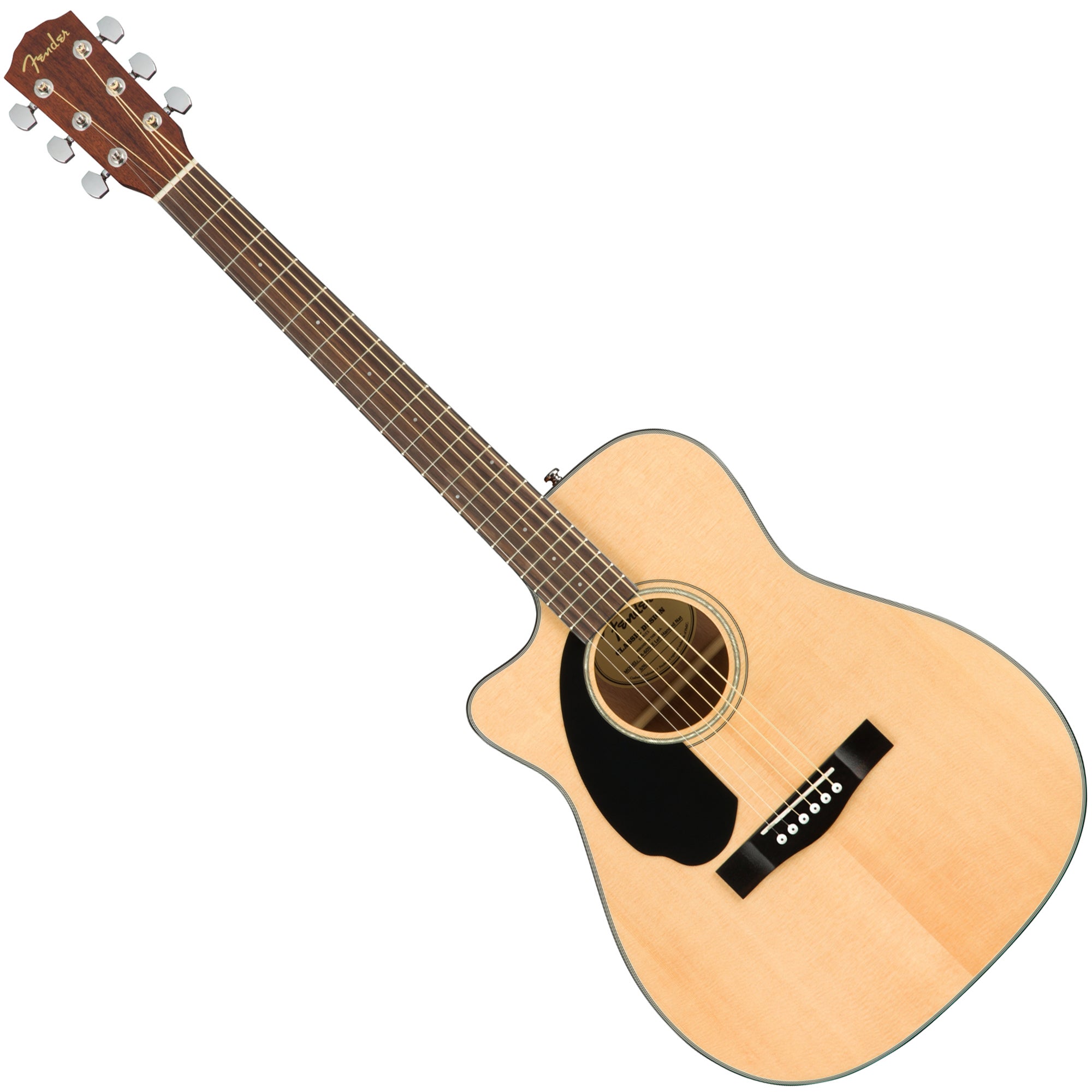 Fender Cc 60sce Acoustic Electric Guitar Concert Cutaway Natural