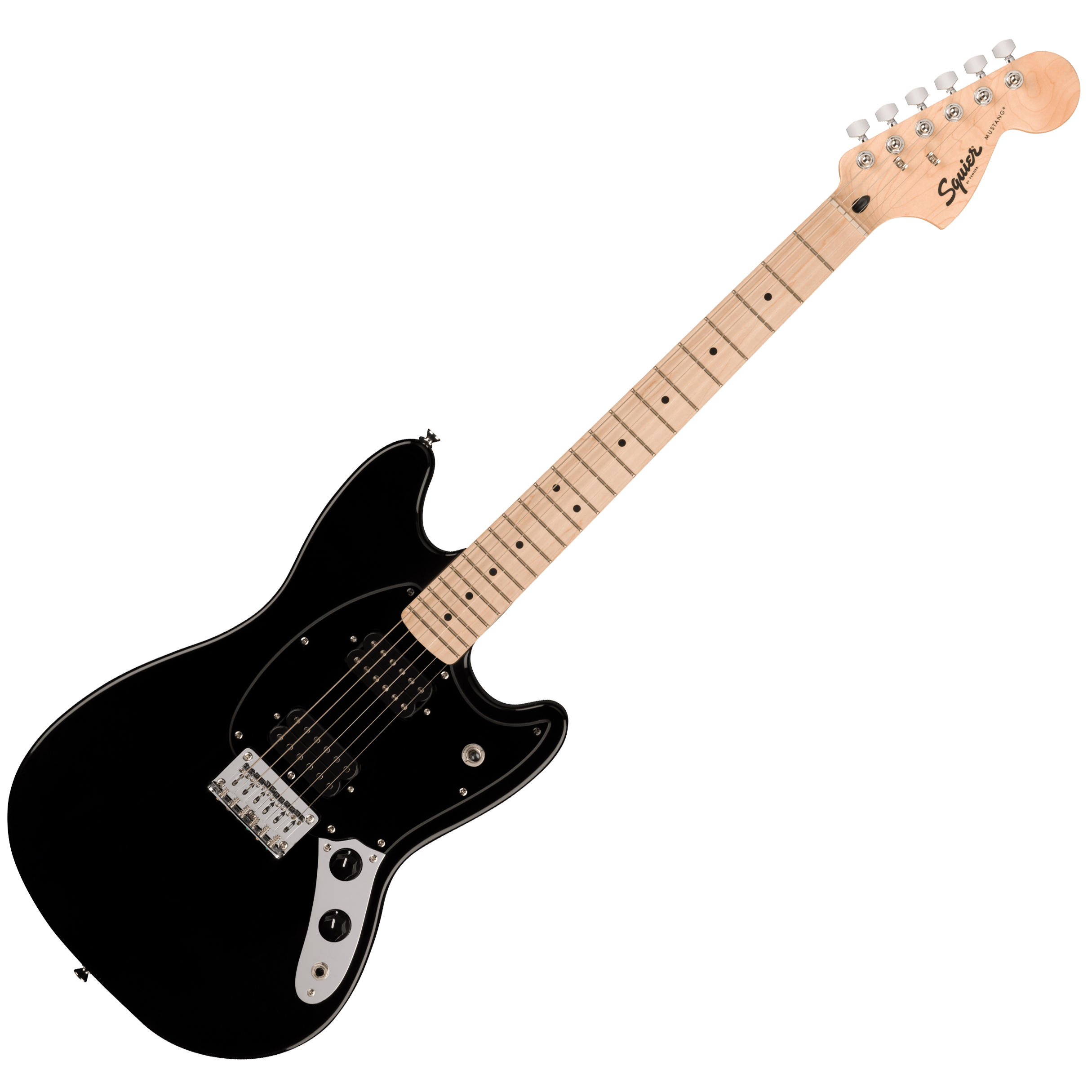 Fender Squier 0373703506 Sonic Mustang HH Electric Guitar - Black