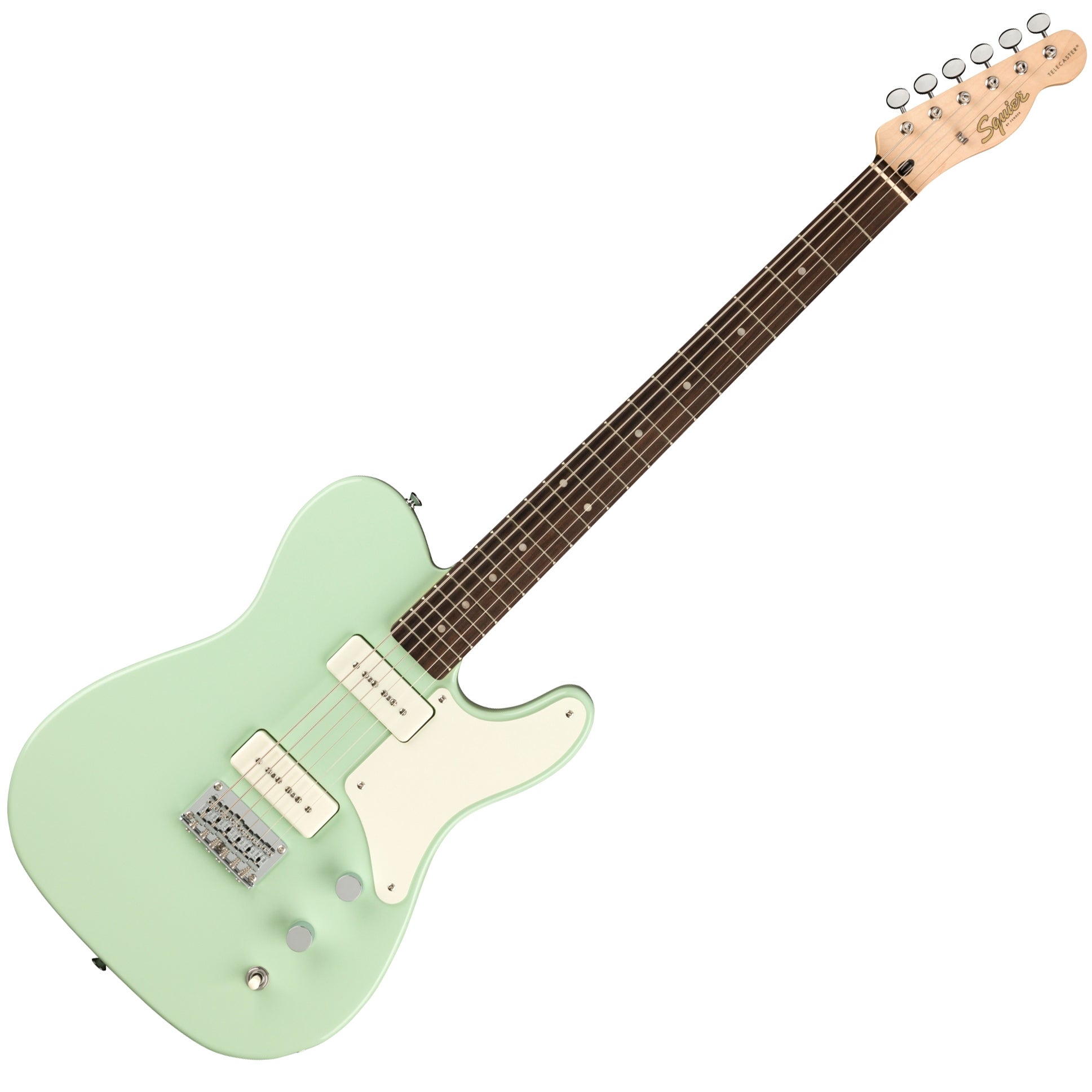 Fender Squier 0377030557 Paranormal Baritone Cabronita Telecaster 6-String Electric Guitar - Surf Green
