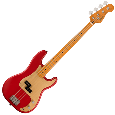 Fender Squier 0379530554 40th Anniversary Vintage Edition Precision Bass Guitar - Satin Dakota Red with Maple Fingerboard