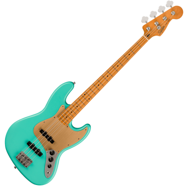 Fender Squier 0379540549 40th Anniversary Vintage Edition Jazz Bass Guitar - Satin Seafoam Green with Maple Fingerboard