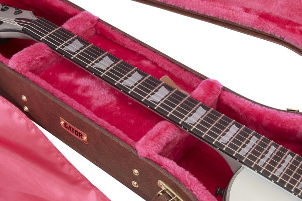 Gator GW-LP-BROWN Deluxe Wood Single-Cutaway Electric Guitar Case
