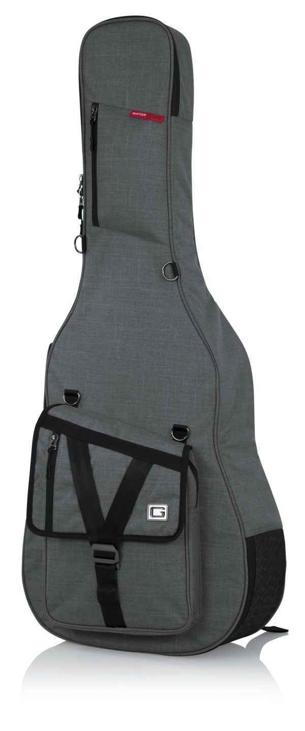 Gator GT-ACOUSTIC-BLK Transit Acoustic Guitar Bag - Charcoal Black
