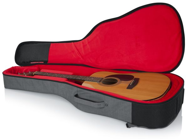Gator GT-ACOUSTIC-GRY Transit Acoustic Guitar Bag - Grey | Music Works