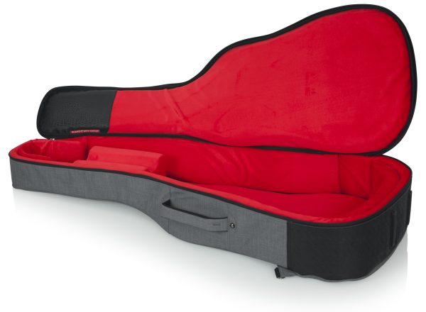 Gator GT-ACOUSTIC-GRY Transit Acoustic Guitar Bag - Grey | Music Works