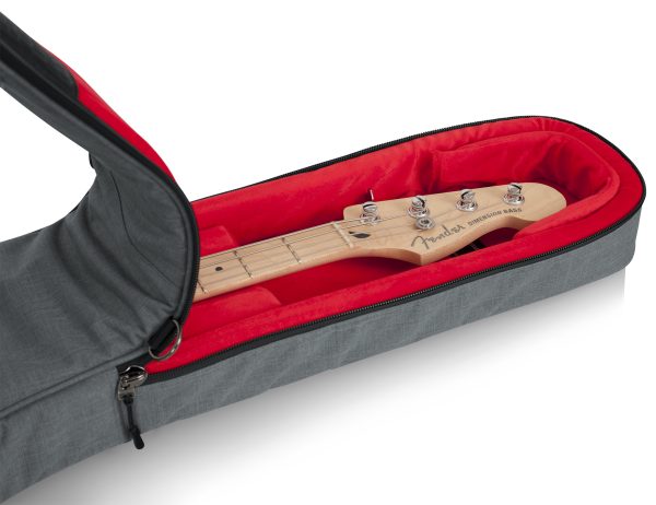 Gator GT-BASS-GRY Transit Bass Guitar Bag - Grey | Music Works