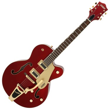 Gretsch 2504811509 G5420TG Limited Edition Electromatic Single-Cut Hollowbody Electric Guitar - Candy Apple Red with Gold Hardware and Bigsby Tailpiece