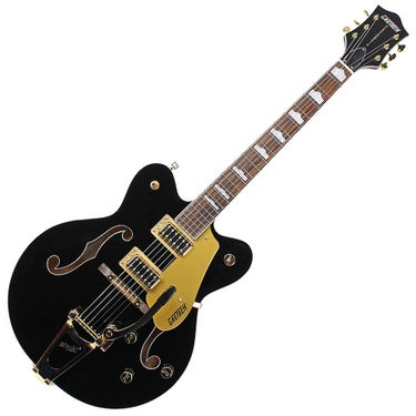 Gretsch 2504814506 G5422T-LTD Limited Edition Electromatic Double-Cutaway Hollowbody Electric Guitar - Black and Gold with Bigsby Tailpiece