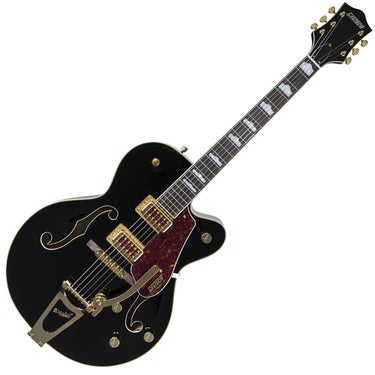 Gretsch 2506911506 G5420TG Limited Edition Electromatic '50s Single-Cut Hollowbody Electric Guitar - Black with Gold Hardware and Bigsby Tailpiece