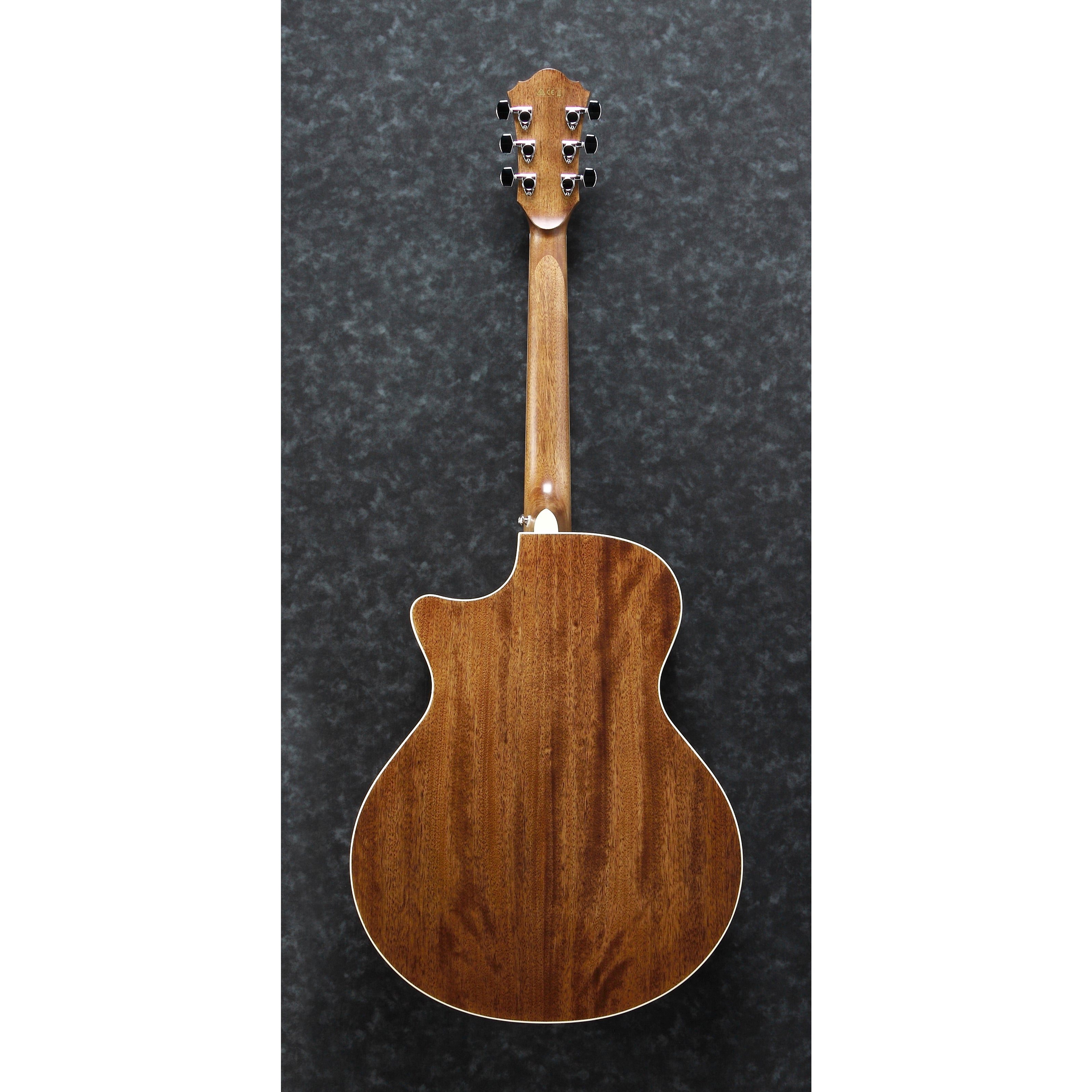 Ibanez AE245 NT High Gloss Solid Okoume top Cutaway Acoustic Electric Steel String Guitar with Wooden Vine Inlay