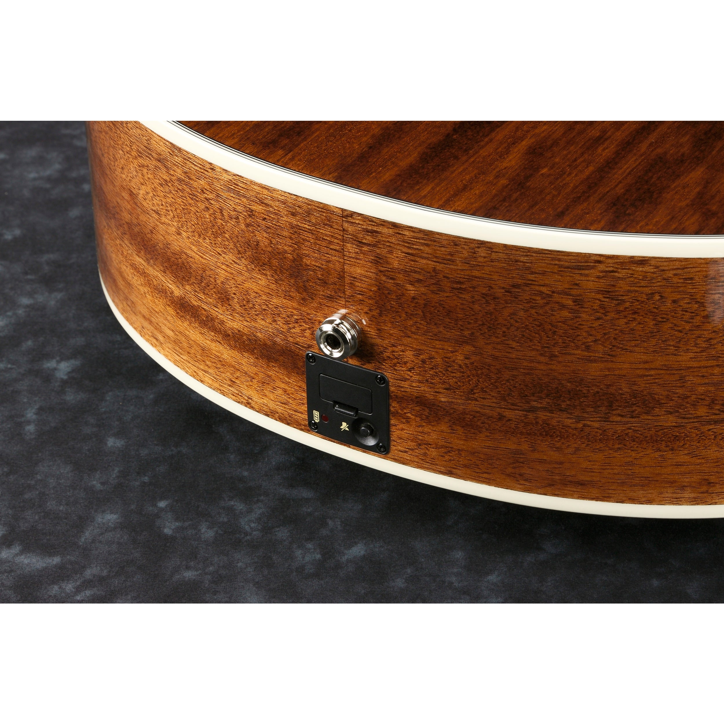 Ibanez AE245 NT High Gloss Solid Okoume top Cutaway Acoustic Electric Steel String Guitar with Wooden Vine Inlay