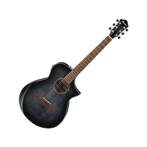 Ibanez Aewc400 Tks Black Sunburst Flamed Maple Top Acoustic Electric Steel String Guitar Music