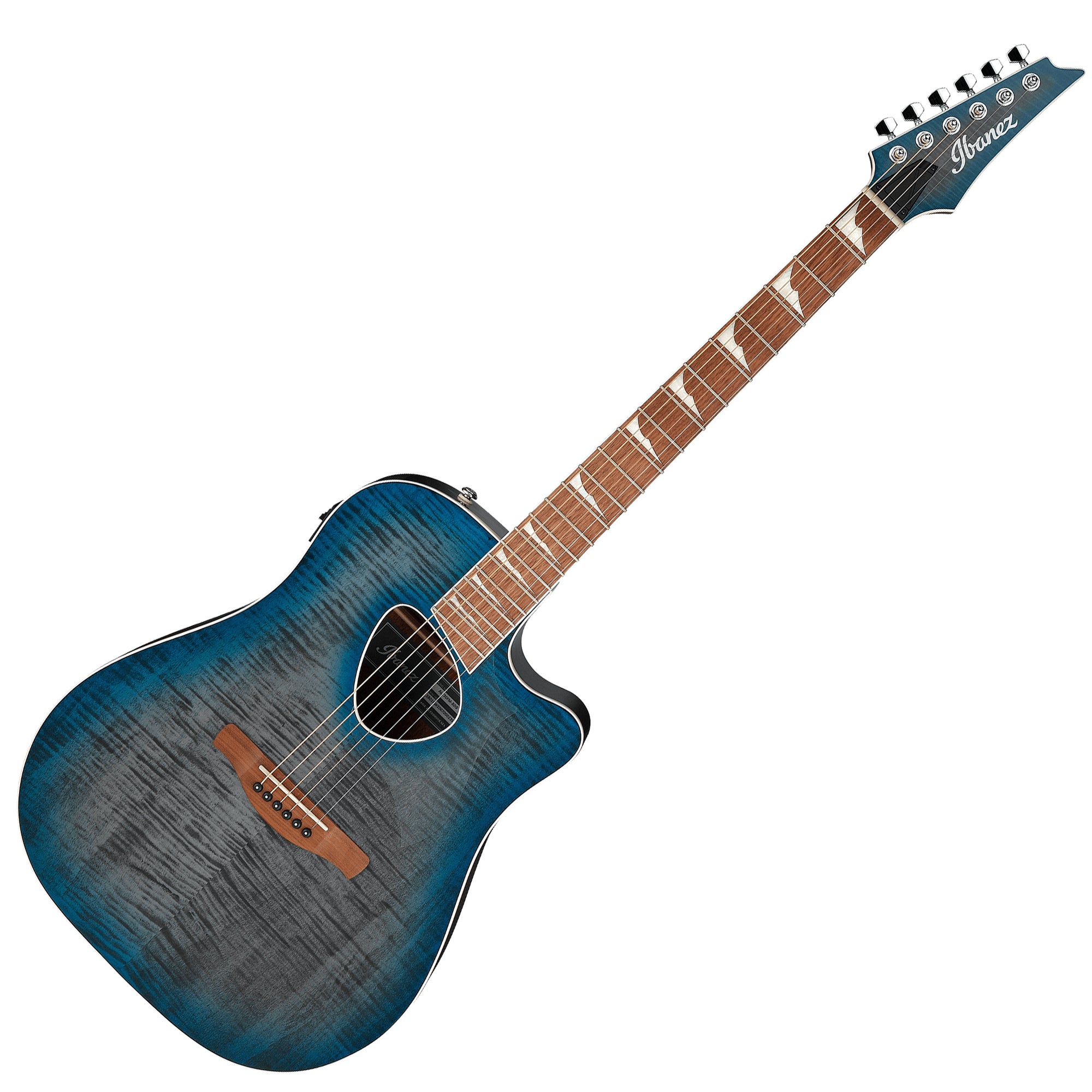 Ibanez acoustic electric guitar blue discount
