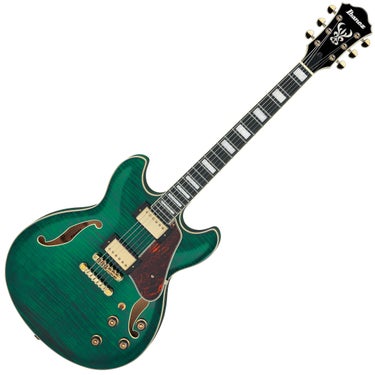 Ibanez Artcore Expressionist AS93FM Semi-Hollow Body Electric Guitar - Transparent Moss Green