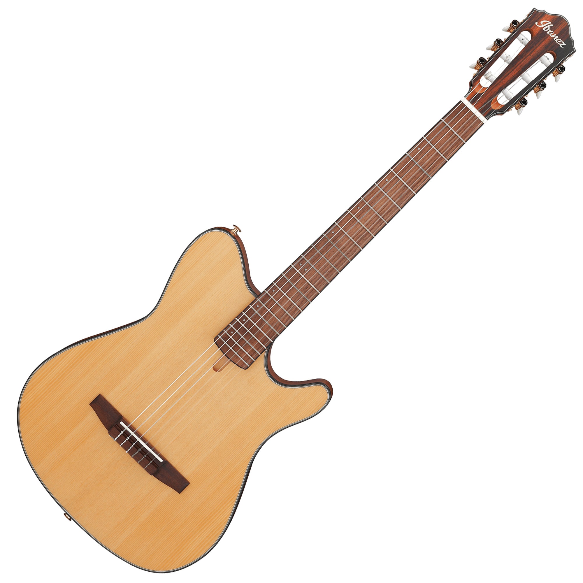 Ibanez FRH10N NTF Thinline 6-String Nylon Acoustic-Electric Guitar - Natural Flat