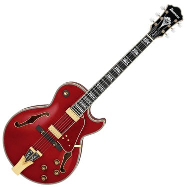 Ibanez GBSP10 George Benson 45th Anniversary Signature 6-String Hollow Body Guitar - Transparent Red