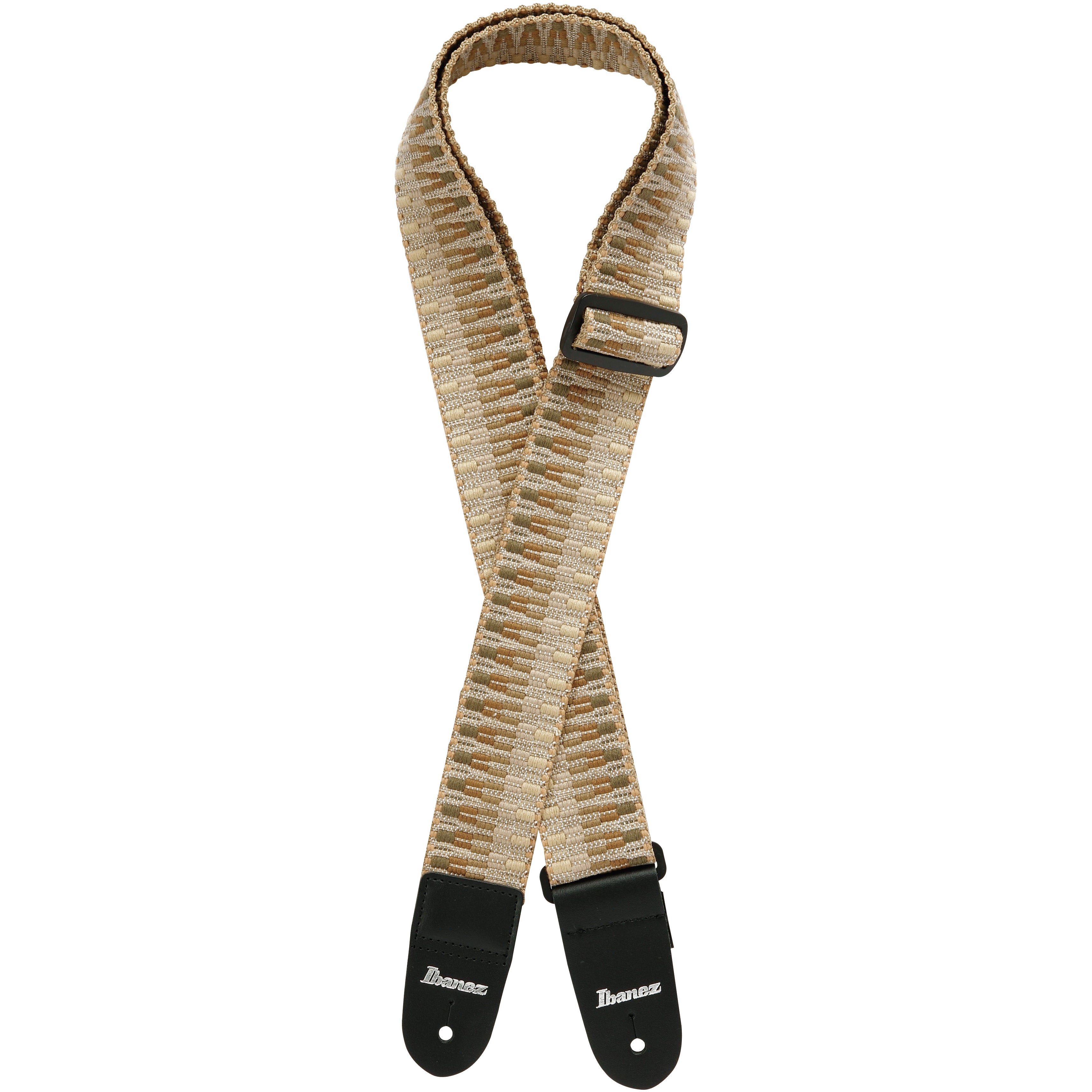 Ibanez Gsb50 C4 Braided Guitar Strap Khaki Music Works