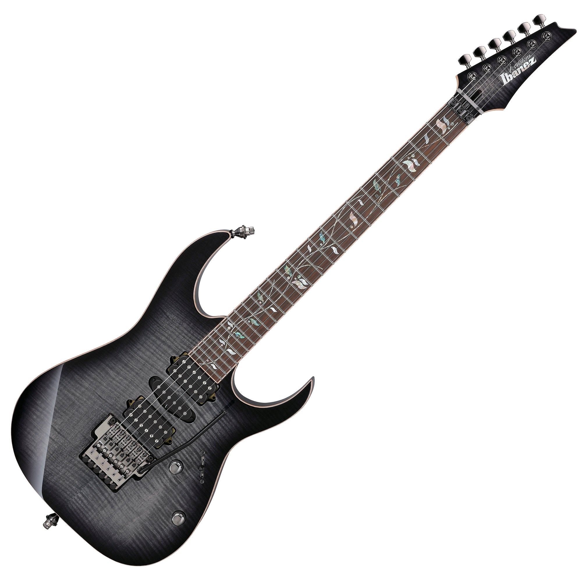 Ibanez J Custom RG8570 Electric Guitar - Black Rutile | Music Works
