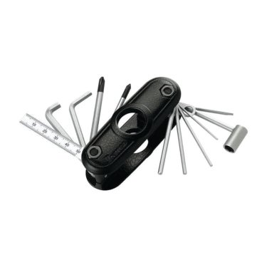 Ibanez MTZ11BBK Guitar Multi-Tool Hex Wrench, Tube Spanner, Screwdriver, Ruler Biker's Black
