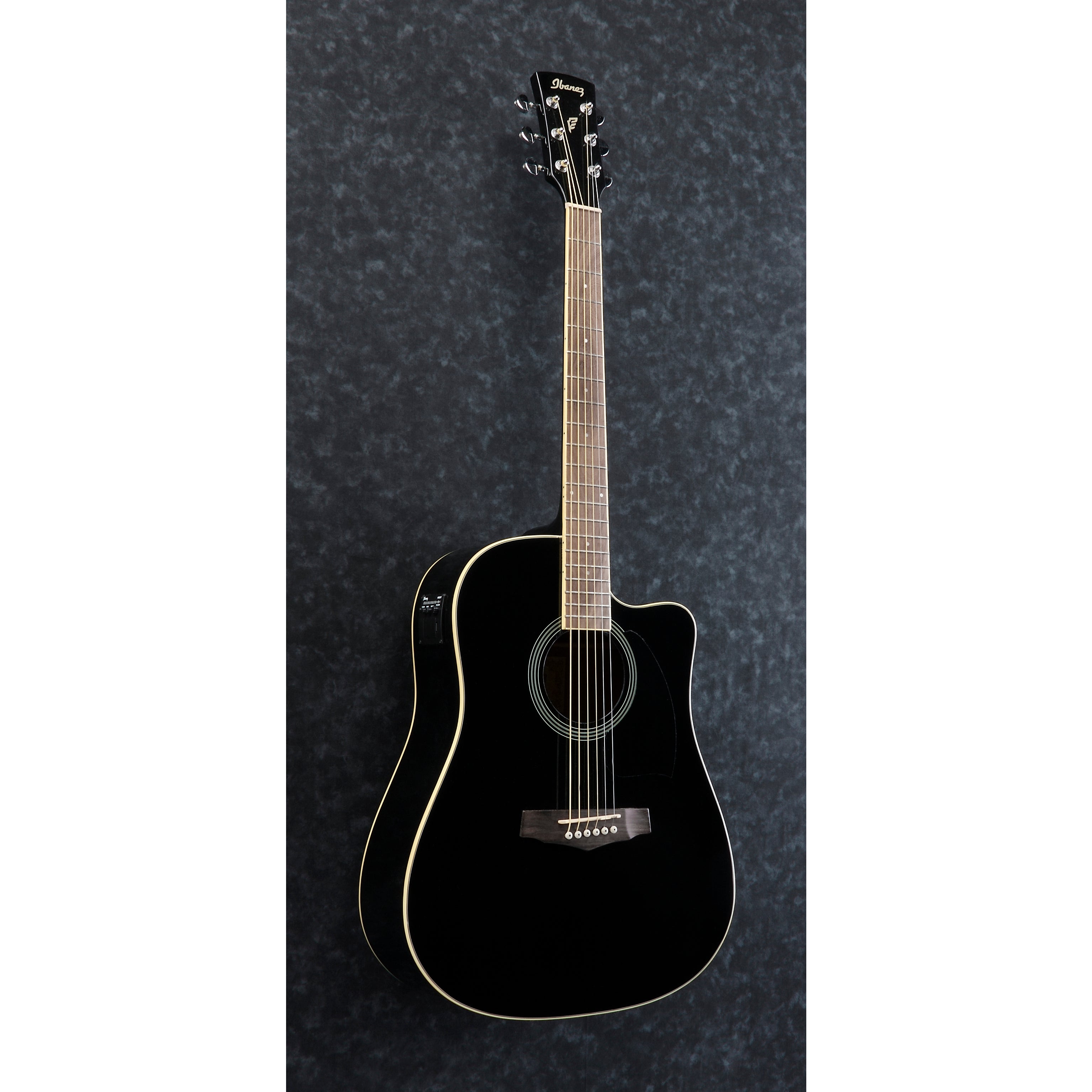 Ibanez PF15ECE Performance Acoustic-Electric Guitar - Black High Gloss
