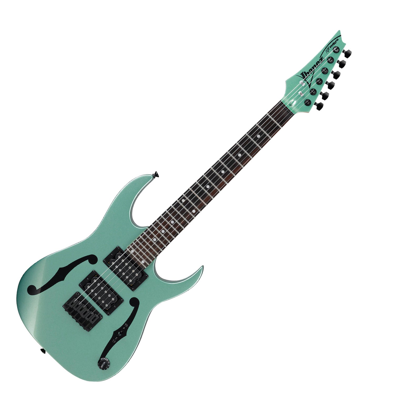 Ibanez PGMM21 MGN Paul Gilbert Signature Mikro Electric Guitar HH Metallic Light Green