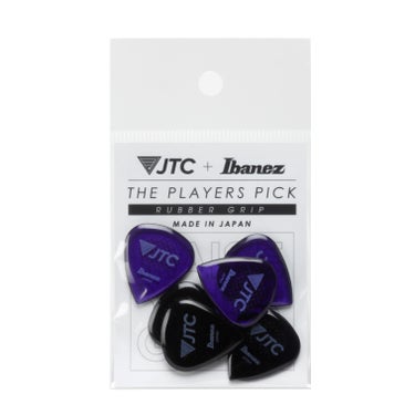 Ibanez x JTC PJTC1R "The Players Pick" Rubber Grip 6-Pack Guitar Picks - Amethyst & Onyx (MX1)