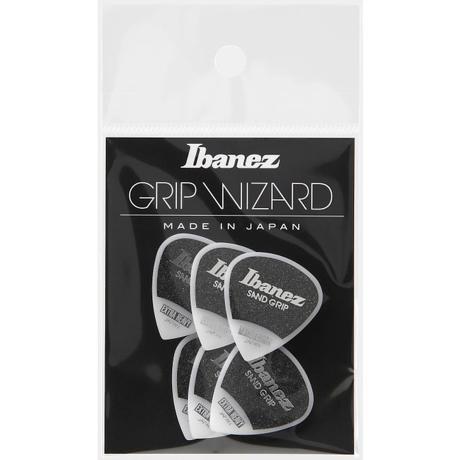 Ibanez PPA16XSGWH Wizard Grip (Sand Grip) Guitar Picks, 1.2mm 6 Pack - White