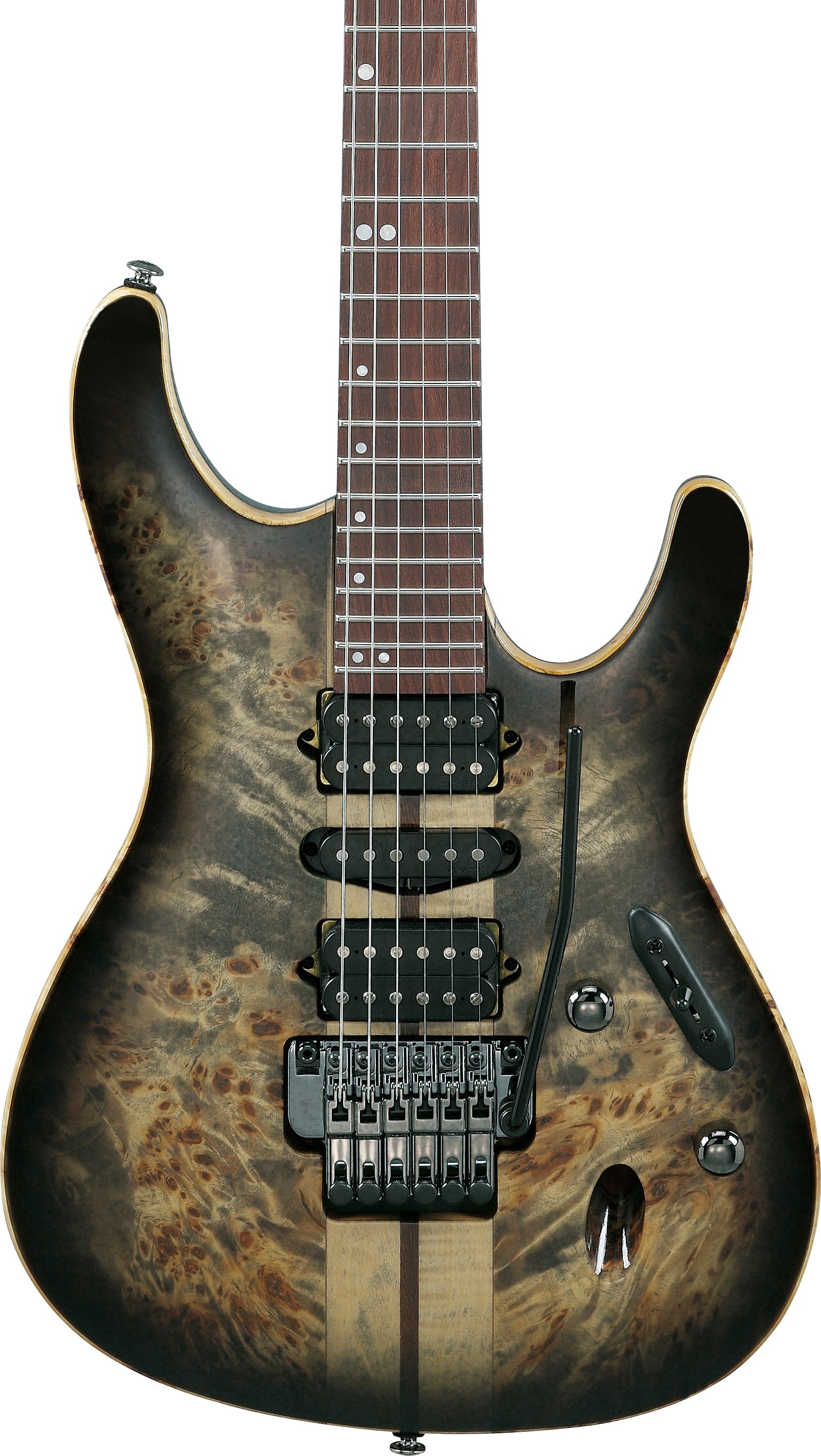 Ibanez Premiuim S1070PBZ HSH Electric Guitar - Charcoal Black