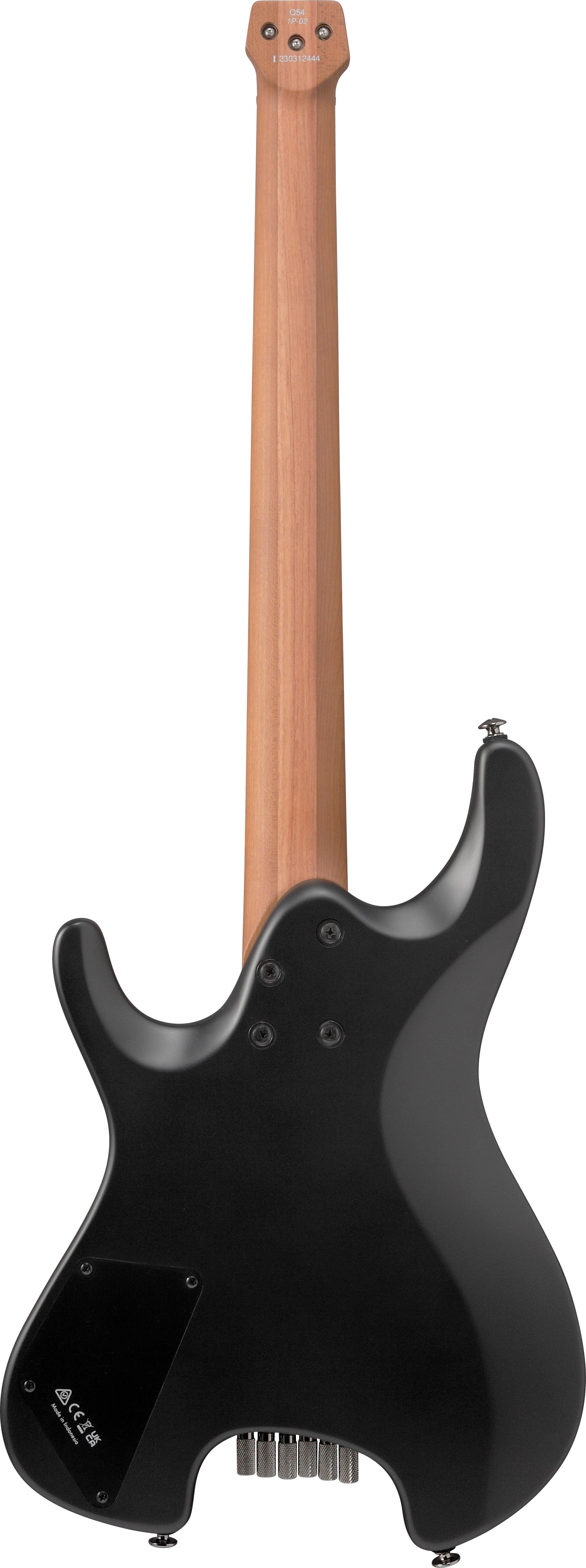 Ibanez Q54 BKF 6 String Headless Electric Guitar, Flat Black