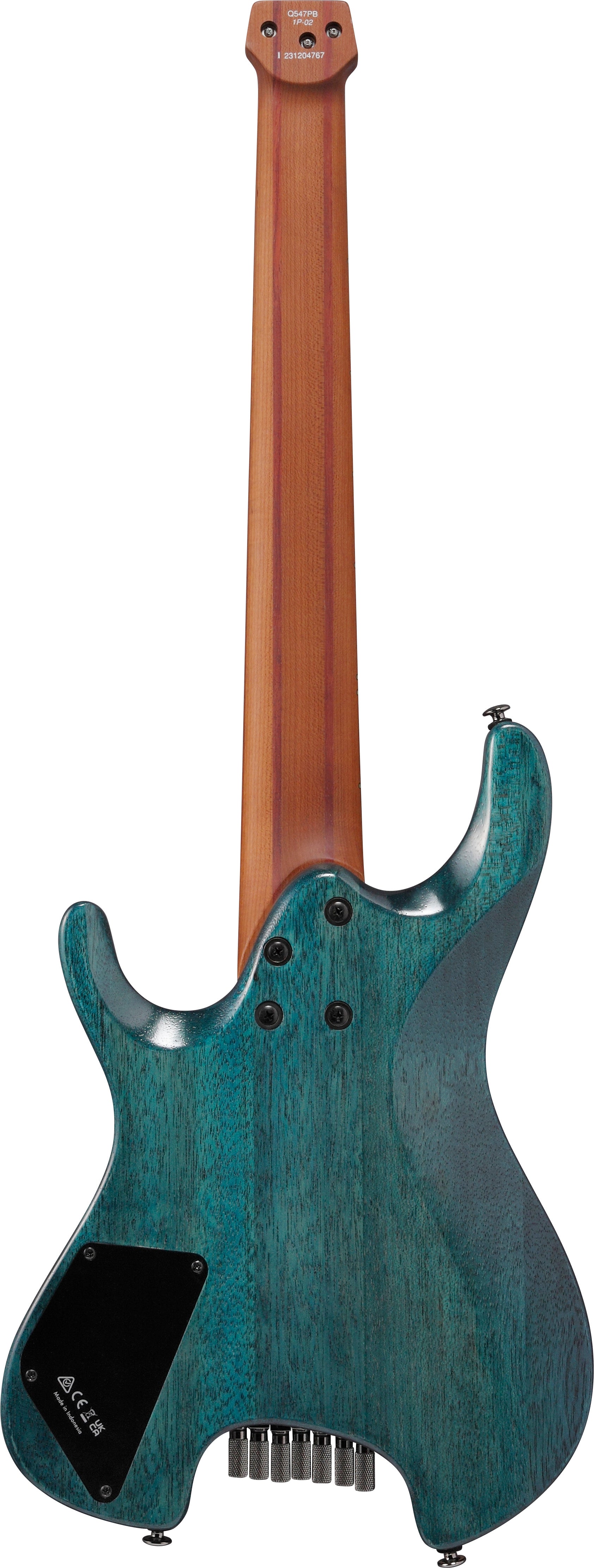 Ibanez Q547PB 7-String Electric Guitar - Cosmic Blue Low