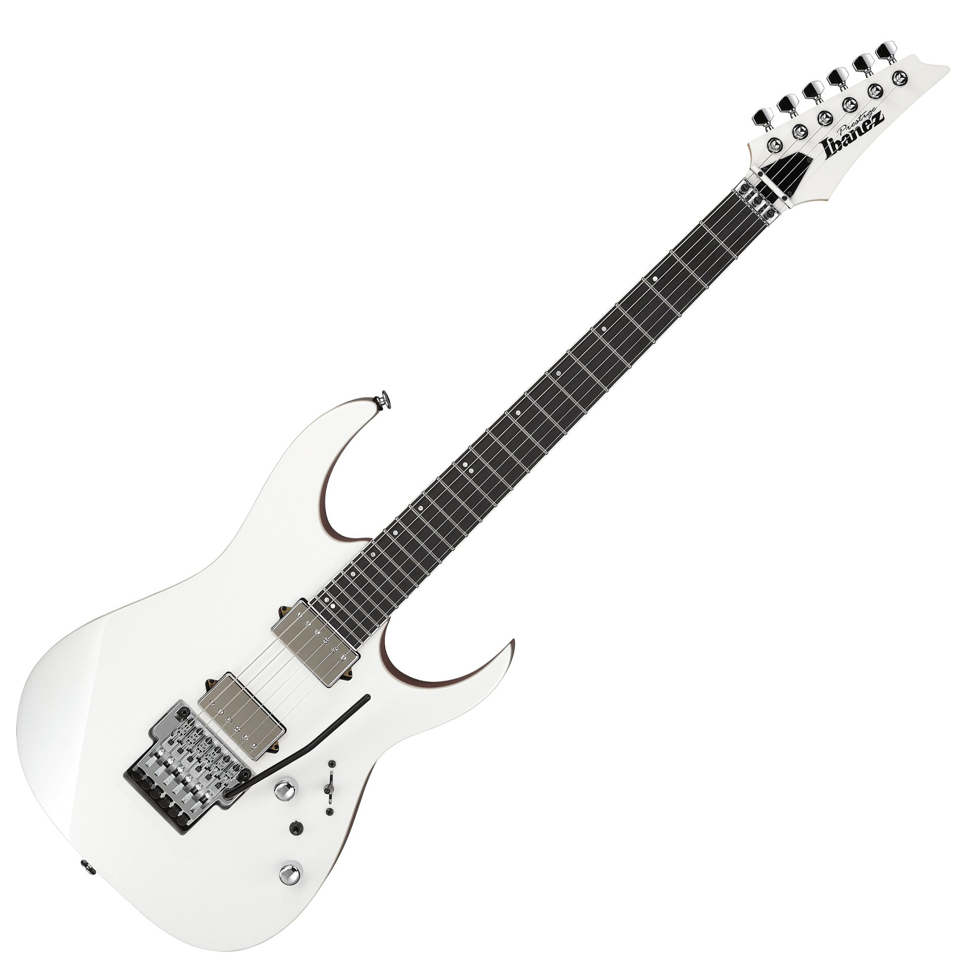 Ibanez RG5320C PW Prestige 6-String Electric Guitar with Super Wizard HP 5pc Maple/Wenge Neck and Macassar Ebony Fretboard - Pearl White incl. Case