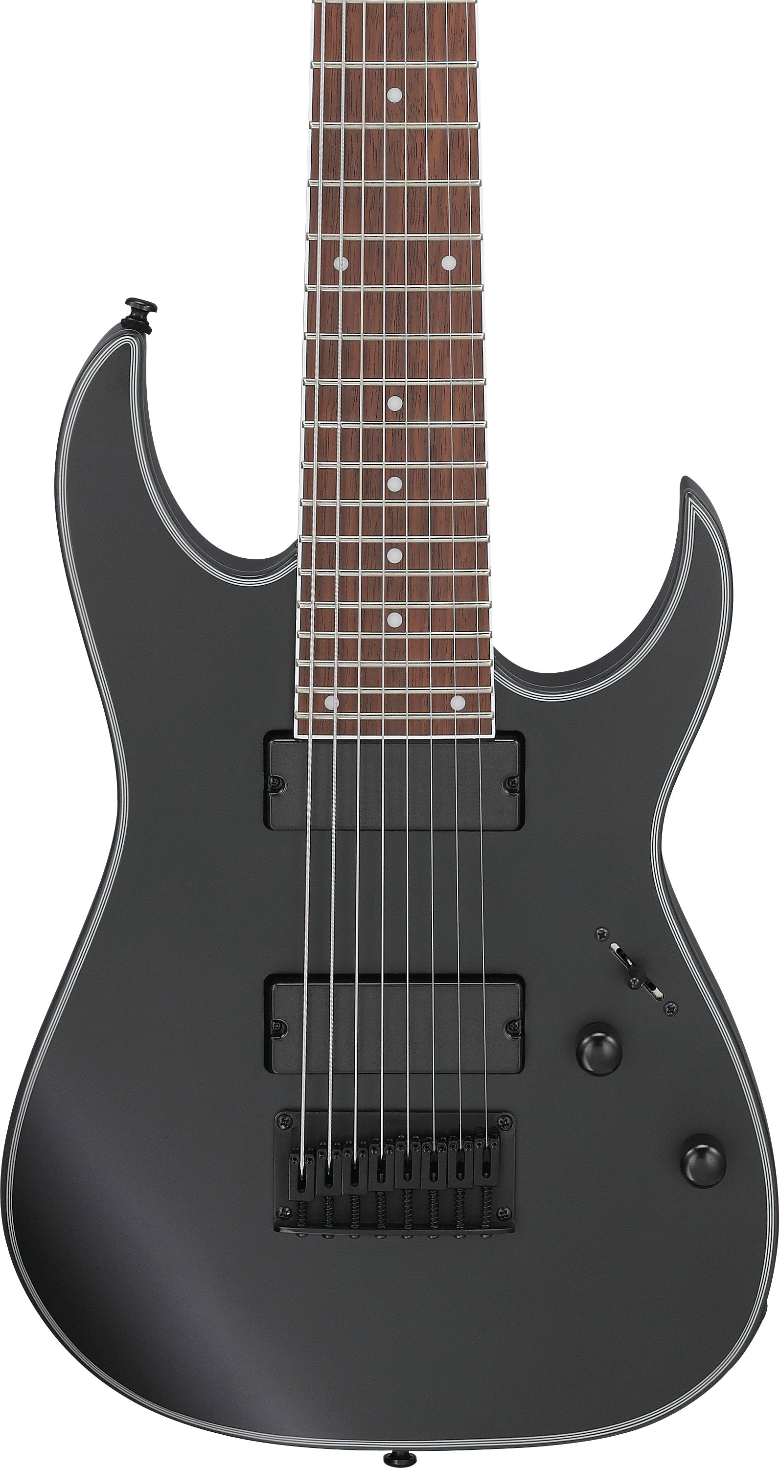 Ibanez RG8EX RG Series 8-String Electric Guitar - Black Flat
