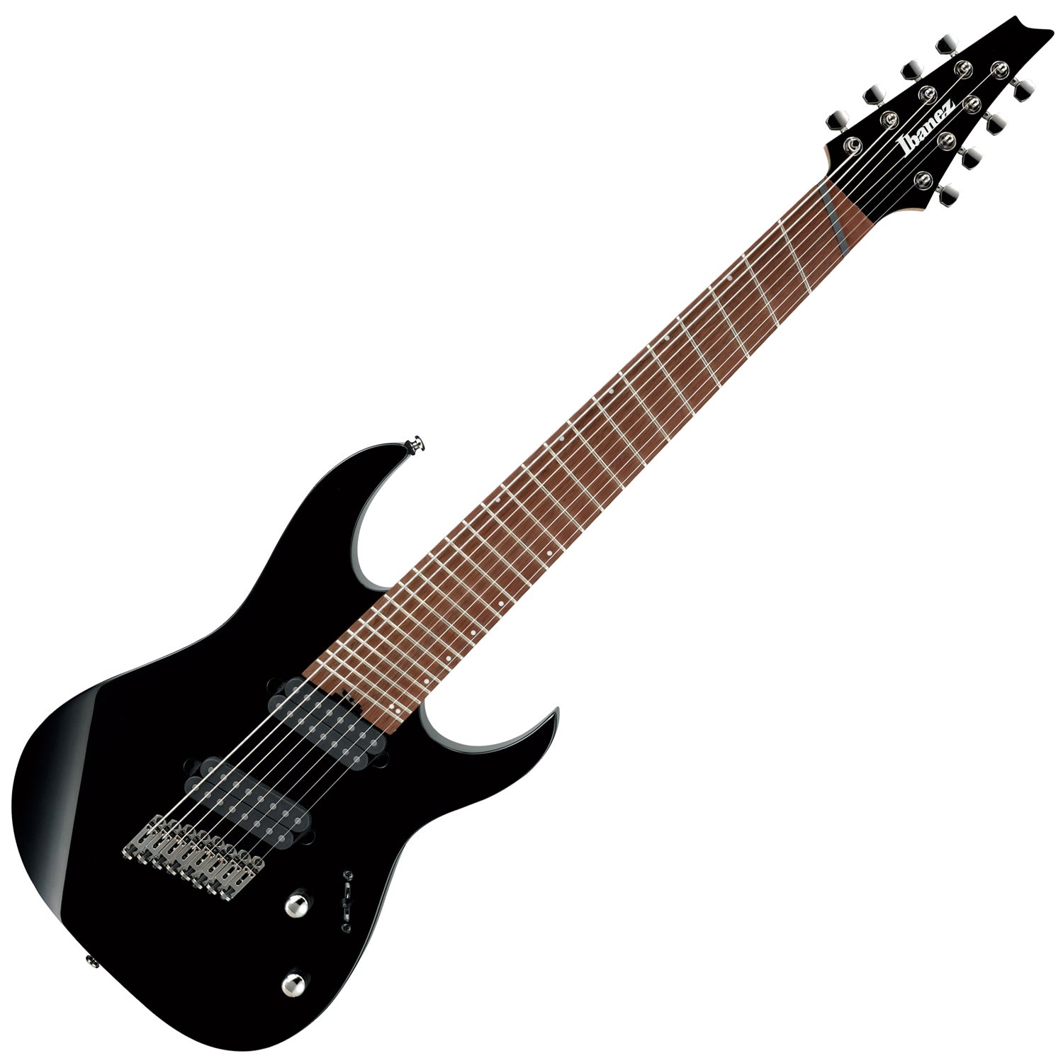 Ibanez RGMS8 BK RG 8 String Electric Guitar Multi Scale Jatoba HH Black