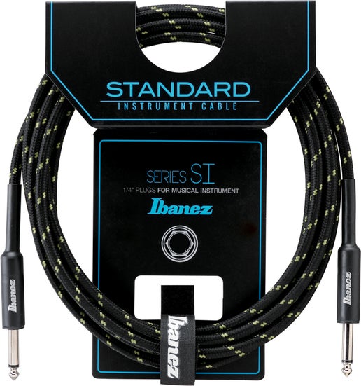 Cavo Jack Ibanez SI20 - 6,10 M, Connettore Dritto, Colore Nero, Per Strumenti Musicali